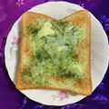 ankotetu's cooksnap of when they made アオサと粉チーズのトースト.