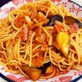 くまじ◎'s cooksnap of when they made トマトジュースで☆ナスのパスタ♪.