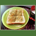 Wakka♪'s cooksnap of when they made アオサと粉チーズのトースト.