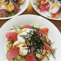 2児ママみきてぃ's cooksnap of when they made 海ぶどうととろろマグロ丼.