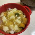 papikun's cooksnap of when they made カボチャと豆腐の塩麻婆♪.