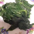 ティムル's cooksnap of when they made モロヘイヤのからし和え.