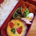 くまぴこ222's cooksnap of when they made うずらの卵でひよこ♡お弁当に.