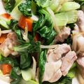 m11m11's cooksnap of when they made 青梗菜と鳥もも肉の塩炒め.