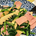 みきんこと神威's cooksnap of when they made たけのことほうれん草のバターしょうゆ炒め.