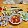 komutatata's cooksnap of when they made 豚肉と豆腐のトマトキムチ煮.