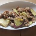 きらり流れ星's cooksnap of when they made さつまいもと豚肉の甘辛炒め.