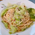 あいぼん04's cooksnap of when they made キャベツとじゃこのスパゲティ.