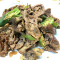 半熟王子's cooksnap of when they made 簡単！舞茸とオクラの肉炒め☆.