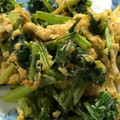 クックP68IT6☆'s cooksnap of when they made 大根葉のたまご炒め.