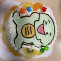 助かってます's cooksnap of when they made ゼリーで簡単かわいいキャラケーキ第２弾.