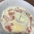 Yokchina's cooksnap of when they made いつもと違うハムエッグ♫.