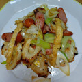 クックJOEさん's cooksnap of when they made 長ねぎとちくわの塩炒め.