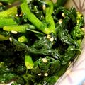 新婚OL's cooksnap of when they made 冷凍菜の花で作る辛子和え.