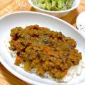 YUH♡ママ's cooksnap of when they made 茄子入りキーマカレー.