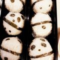 ぷにぷに～mama's cooksnap of when they made パンダオニギリ弁当~子ども用~.