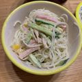 ポメちょん's cooksnap of when they made レンジで簡単！春雨のごまマヨサラダ.