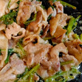 yamaniee's cooksnap of when they made 菜の花と豚肉のマヨネーズ炒め.