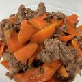 ちゃんすけくん's cooksnap of when they made 【農家のレシピ】にんじんと牛肉の酢醤油煮.