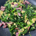 sato3★'s cooksnap of when they made ほうれん草とベーコンと玉子のマヨ炒め☆.