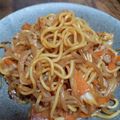 こうのとりヒロシ's cooksnap of when they made 中毒性あり✿和風キムチ焼きそば.