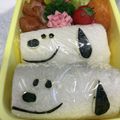 クック1ZLR5F☆'s cooksnap of when they made ＊キャラ弁＊　スヌーピーサンドイッチ★.