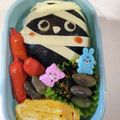 あきたんまん's cooksnap of when they made チーズのミイラおにぎり弁当☆キャラ弁.