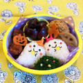 hime's cooksnap of when they made 幼稚園年少　ハロウィンおばけ　お弁当.
