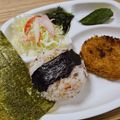 まこさんど's cooksnap of when they made しっとり×パリっと★食感Ｗ海苔おにぎり.