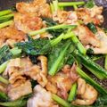 くぅちょこらんたん's cooksnap of when they made 豚バラと小松菜の中華炒め.