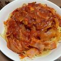 おぱんつ食堂's cooksnap of when they made 辛ウマッ✪真夜中のスパゲッティ✪.