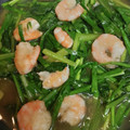 クックZTZ10H☆'s cooksnap of when they made 小松菜大量消費＊エビと小松菜の中華炒め.