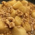 mayokeita's cooksnap of when they made 長芋と鶏ミンチ煮.