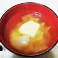 三つ葉つくし's cooksnap of when they made 超簡単！じゃがいもとねぎのお味噌汁.
