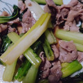 男のおにぎらず's cooksnap of when they made 豚肉とビタミン菜のオイスターソース炒め.