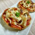 いなばっくす☆'s cooksnap of when they made イングリッシュマフィンでミニチュアピザ❤.