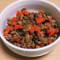 すずなまり's cooksnap of when they made 作り置き、人参と挽肉の甘味噌そぼろ。.