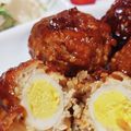 monjimari's cooksnap of when they made うずらの卵in！肉団子 甘酢味 お弁当に.