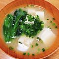 Emihann's cooksnap of when they made 味噌汁（ほうれん草＋豆腐）.