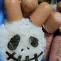 えりちゃお's cooksnap of when they made ハロウィン☆ジャックのおにぎり弁当☆.