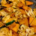 1035's cooksnap of when they made お酢入りでさっぱり☆蓮根と南瓜の甘辛.