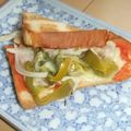 きらり流れ星's cooksnap of when they made ピザソース☆Wハムチーズホットサンド.