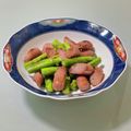 キンプリ's cooksnap of when they made アスパラの粒マスタード炒め☆.