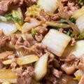 mo____n's cooksnap of when they made 白菜と豚コマの炒め煮.