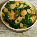 さくらん餅's cooksnap of when they made 海老とほうれん草のバター醤油ソテー.