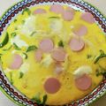 三つ葉つくし's cooksnap of when they made 魚肉ソーセージのオープンオムレツ.
