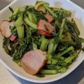 ウッピィ's cooksnap of when they made 大根の葉とベーコン☆ごま油炒め☆大量消費.