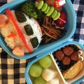 幸と樹's cooksnap of when they made 男の子弁当 *パトカー・救急車・消防車*.