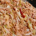 Mi〜o☆'s cooksnap of when they made ひき肉とキャベツの回鍋肉風炒め☆.