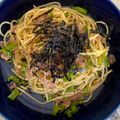 おぱきょ's cooksnap of when they made ししとうとベーコンの麺つゆバターパスタ.